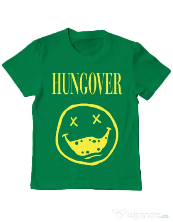 Tricou ADLER copil Hungover Verde mediu