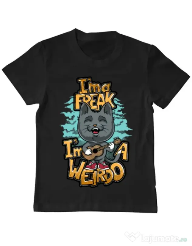 Tricou ADLER copil I am a freak Negru