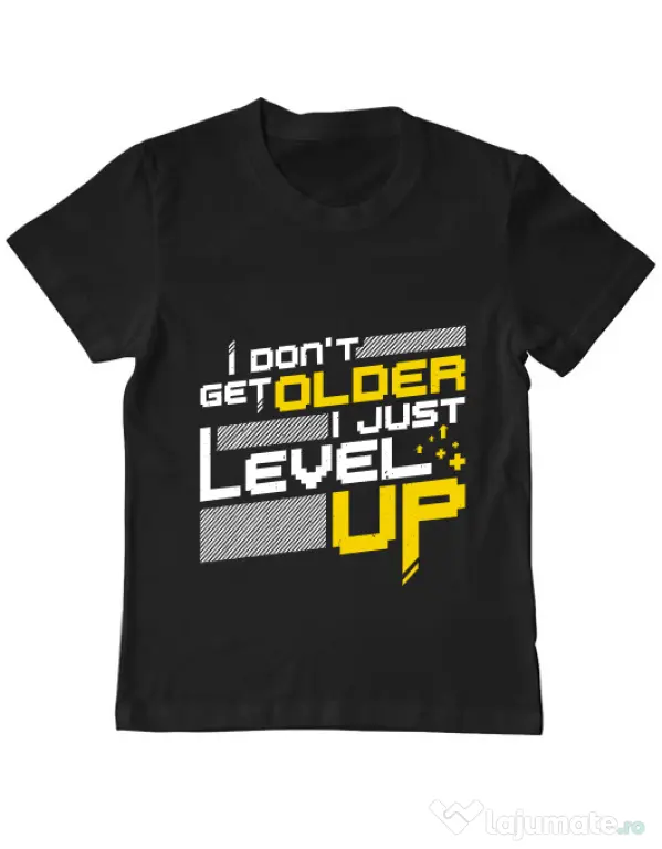 Tricou ADLER copil I dont get older Negru