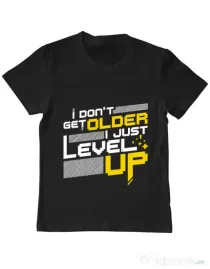 Tricou ADLER copil I dont get older Negru