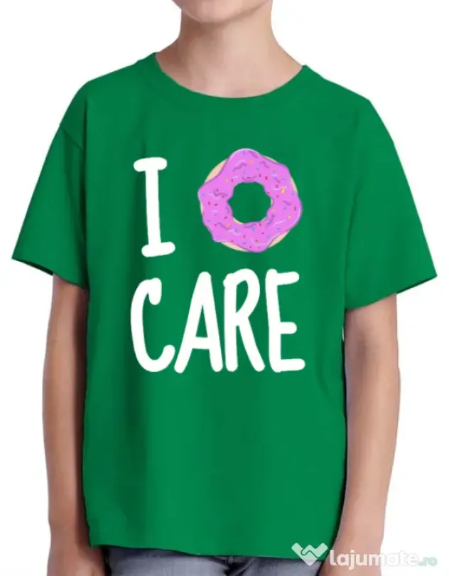 Tricou ADLER copil I donut care Verde mediu