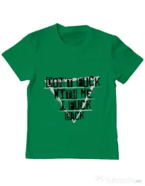 Tricou ADLER copil I fuck back Verde mediu