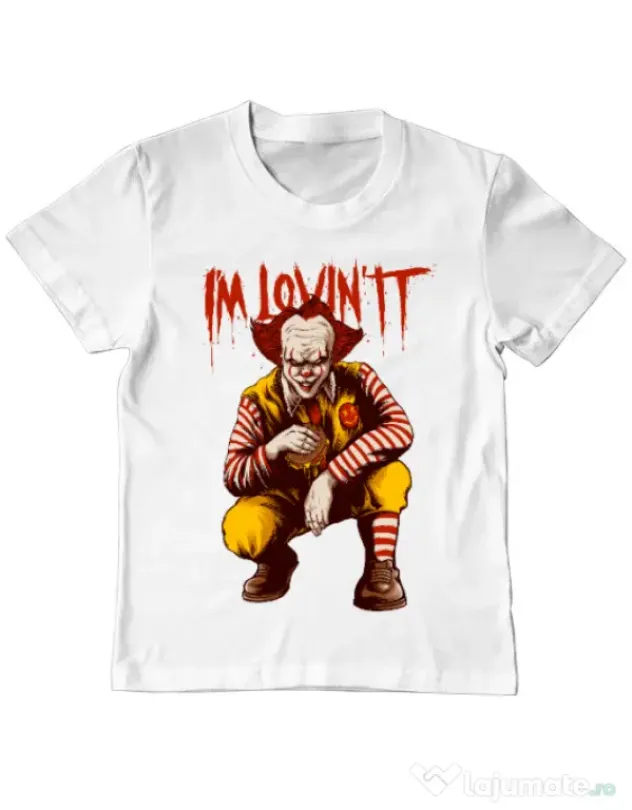 Tricou ADLER copil I'm Lovin IT Alb