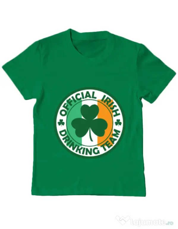 Tricou ADLER copil Irish Drinking Team Verde mediu