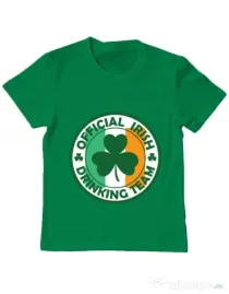 Tricou ADLER copil Irish Drinking Team Verde mediu