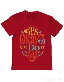 Tricou ADLER copil Its ok Rosu