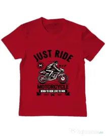 Tricou ADLER copil Just ride Rosu