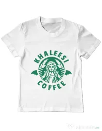 Tricou ADLER copil Khaleesi coffee Alb