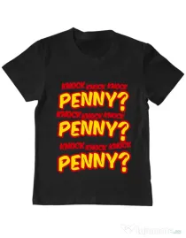 Tricou ADLER copil Knock Penny Negru