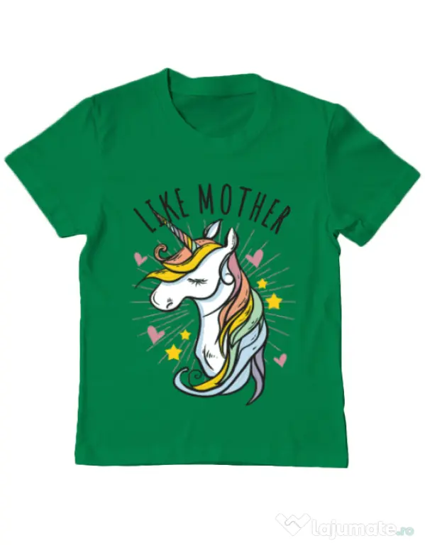 Tricou ADLER copil Like mother Verde mediu