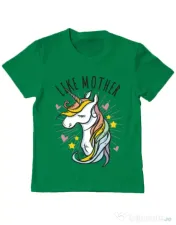 Tricou ADLER copil Like mother Verde mediu 