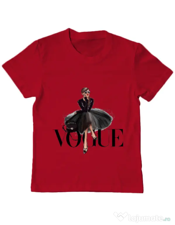Tricou ADLER copil Little black tutu Rosu