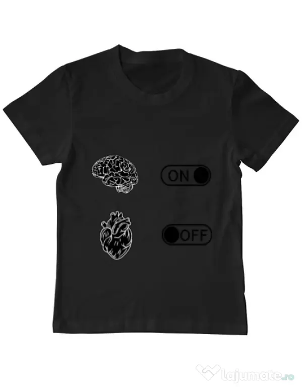 Tricou ADLER copil Love Negru