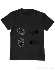 Tricou ADLER copil Love Negru