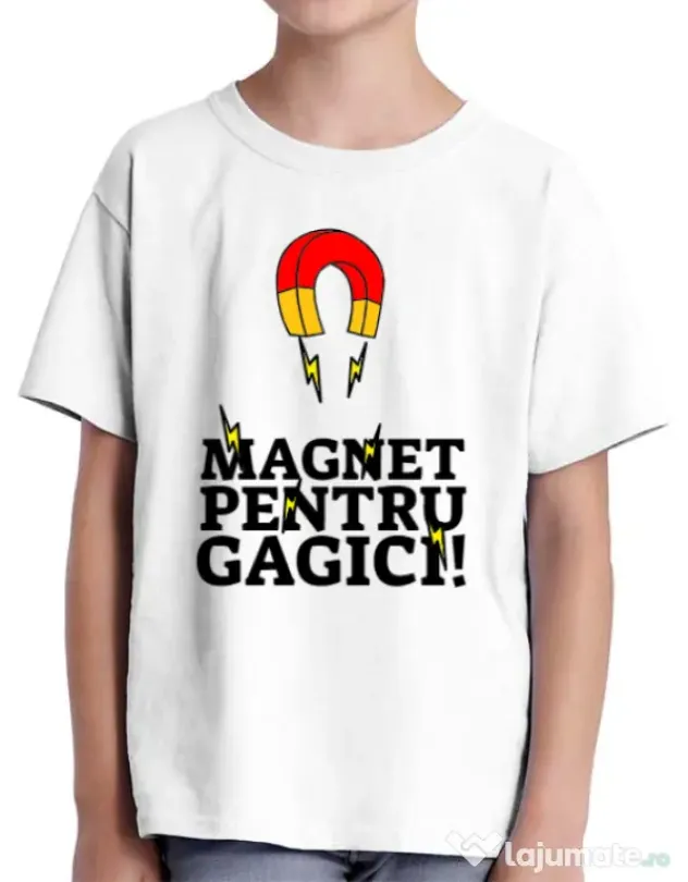 Tricou ADLER copil Magnet pentru gagici Alb