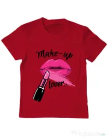 Tricou ADLER copil Make up lover Rosu