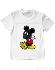 Tricou ADLER copil Mickey Bane Alb