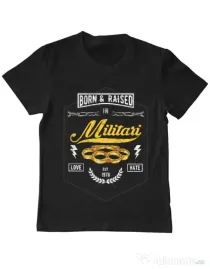 Tricou ADLER copil Militari Negru