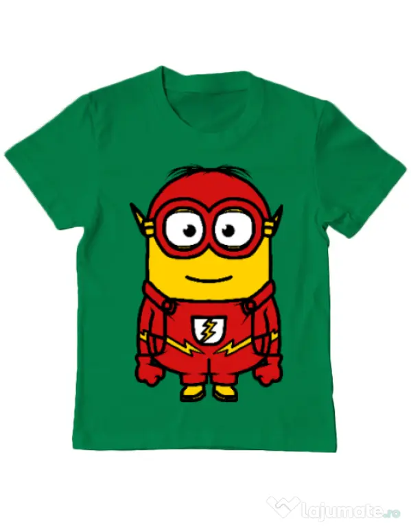 Tricou ADLER copil Minion flash Verde mediu