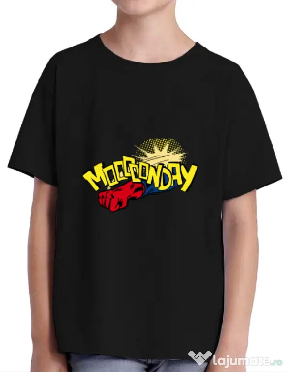 Tricou ADLER copil Mooonday Negru