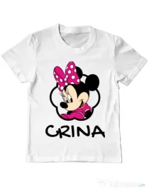 Tricou ADLER copil Mouse daughter Alb