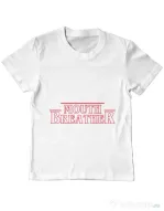 Tricou ADLER copil Mouth breather Alb