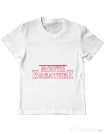Tricou ADLER copil Mouth breather Alb