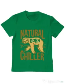 Tricou ADLER copil Natural born chiller Verde mediu