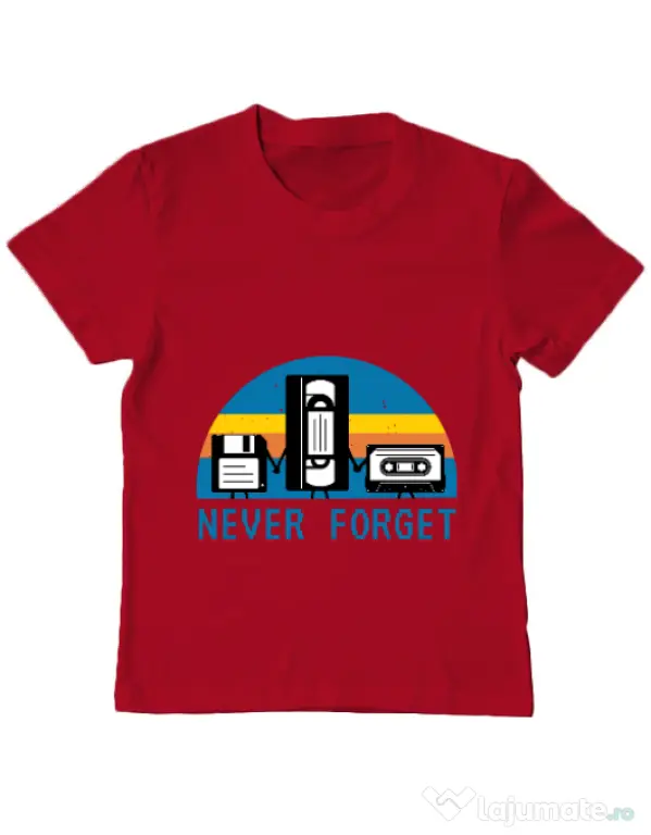 Tricou ADLER copil Never forget Rosu