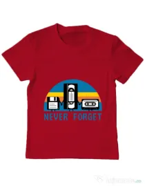 Tricou ADLER copil Never forget Rosu