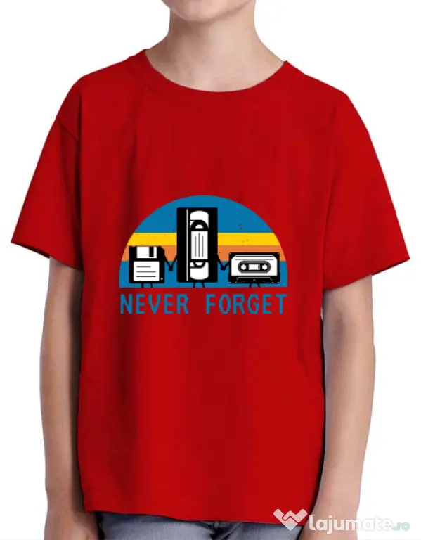 Tricou ADLER copil Never forget Rosu