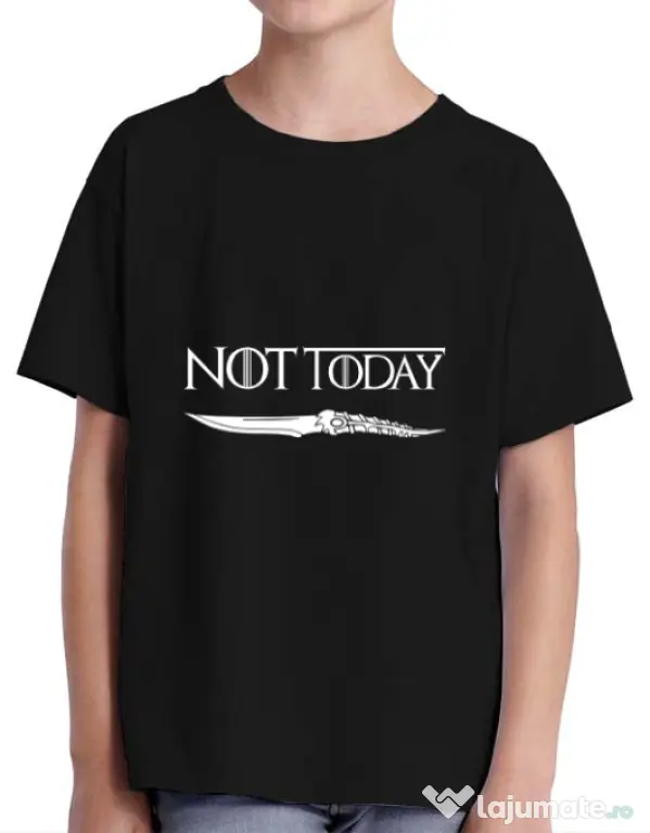 Tricou ADLER copil Not today Negru