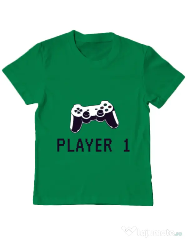 Tricou ADLER copil Player 1 Verde mediu