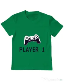 Tricou ADLER copil Player 1 Verde mediu