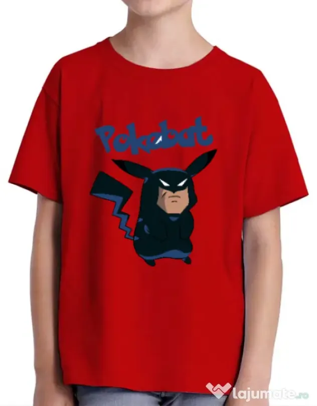 Tricou ADLER copil Pokebat Rosu