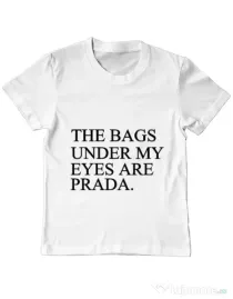 Tricou ADLER copil Prada bags Alb
