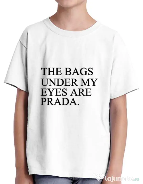 Tricou ADLER copil Prada bags Alb