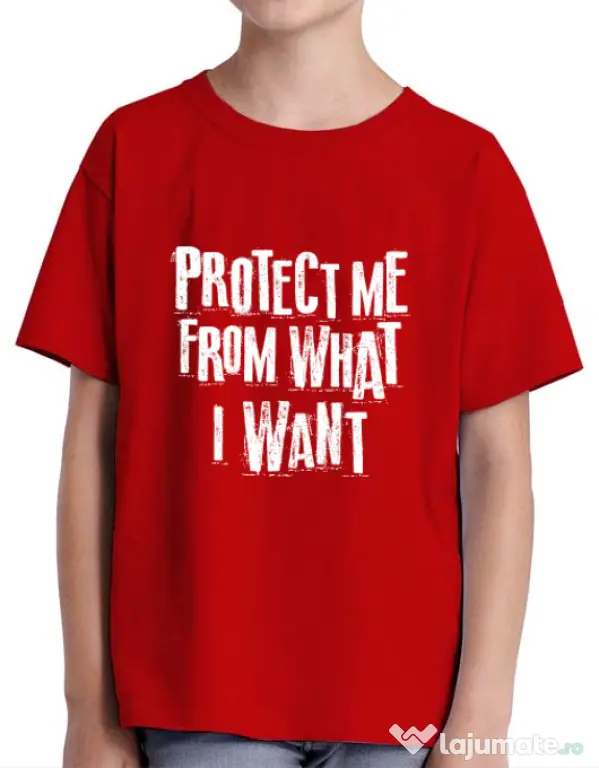 Tricou ADLER copil Protect me Rosu