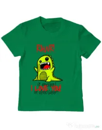 Tricou ADLER copil Rawr Verde mediu