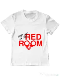 Tricou ADLER copil Red room Alb