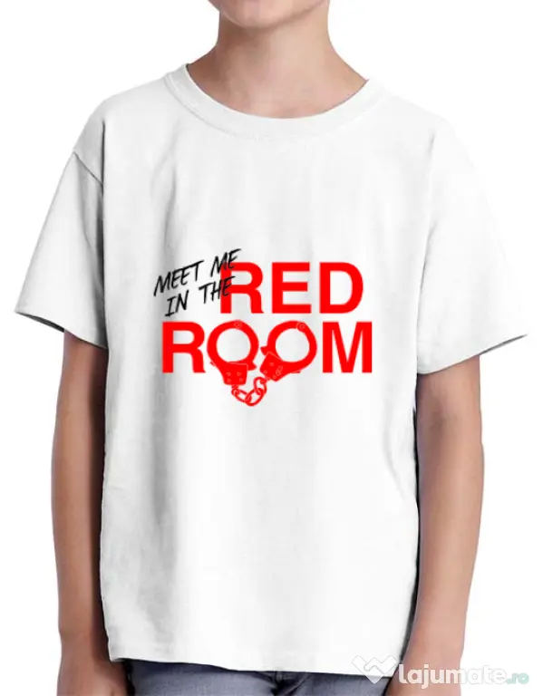 Tricou ADLER copil Red room Alb