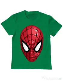 Tricou ADLER copil Spiderman mask Verde mediu