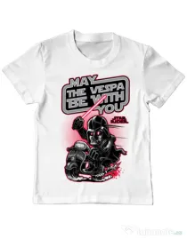 Tricou ADLER copil Star rider Alb