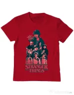 Tricou ADLER copil Stranger team Rosu