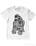 Tricou ADLER copil Street R2D2 Alb