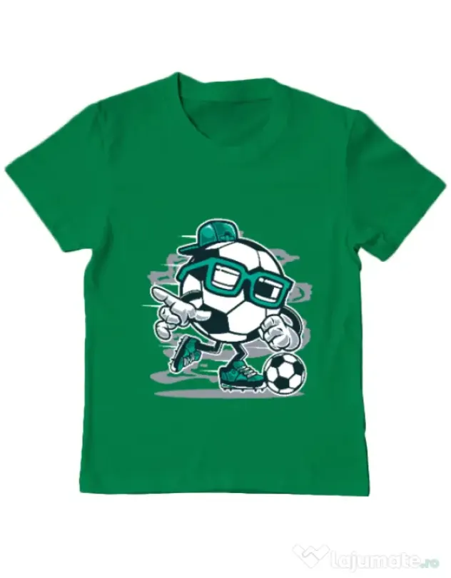 Tricou ADLER copil Street Soccer Verde mediu