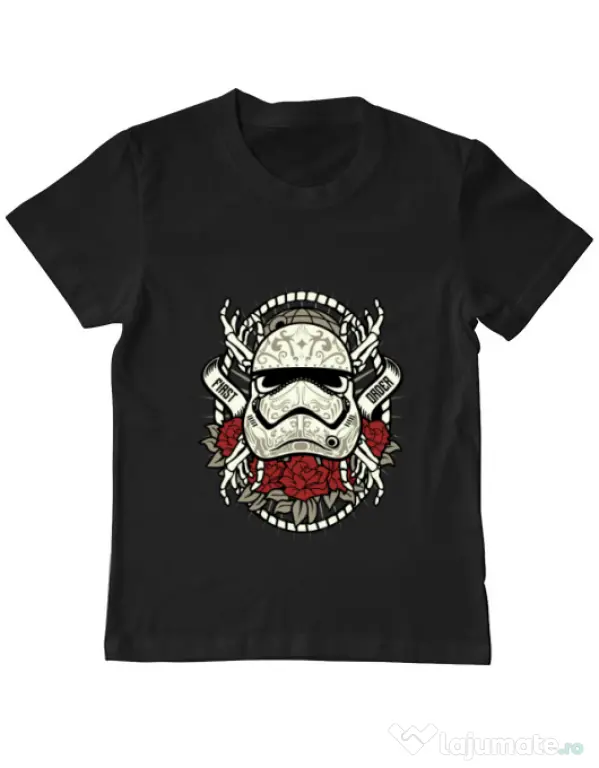 Tricou ADLER copil Sugar Skull Trooper Negru