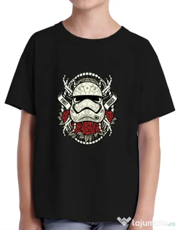 Tricou ADLER copil Sugar Skull Trooper Negru