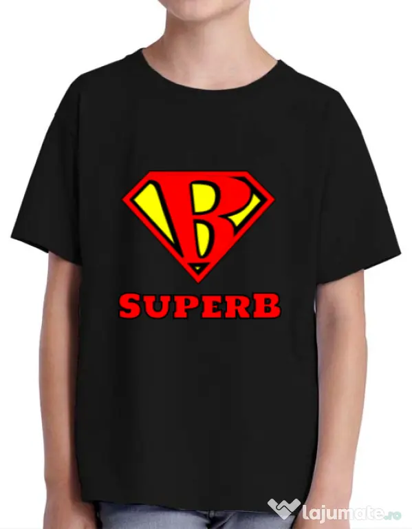 Tricou ADLER copil Superb Negru