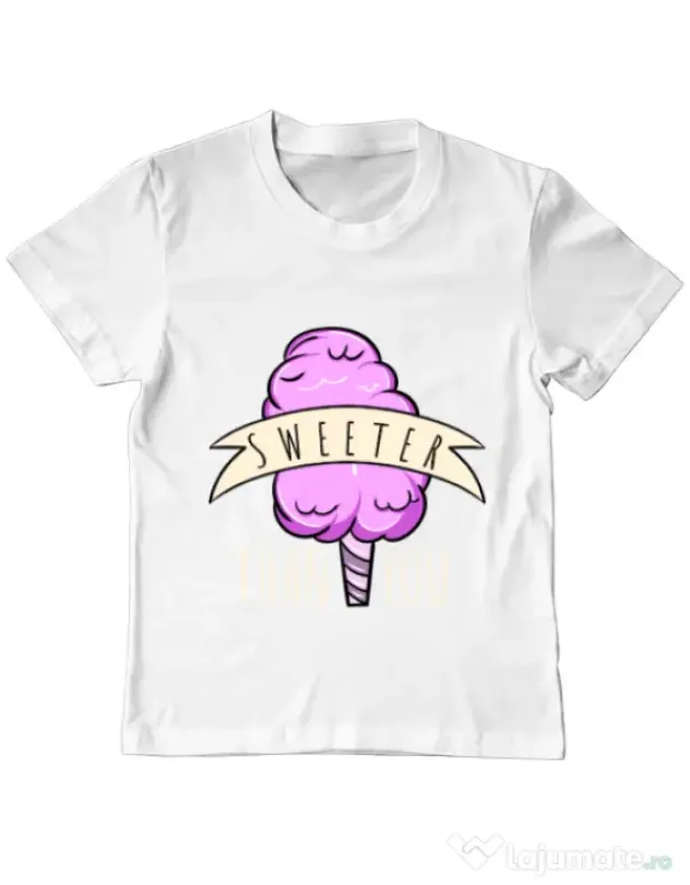 Tricou ADLER copil Sweeter than you Alb